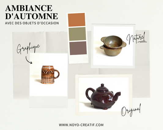 Ambiance d'Automne avec des objets d'occasion