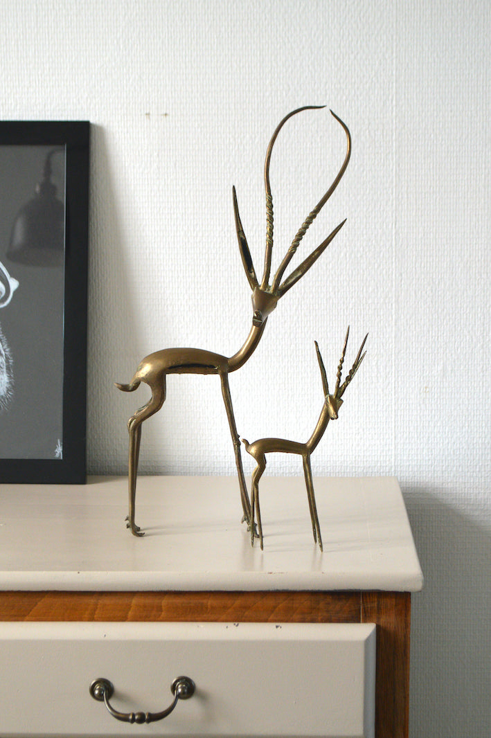 grande gazelle en bronze