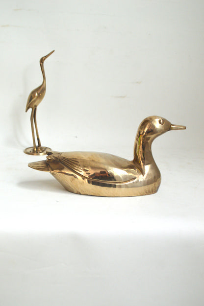 canard déco doré