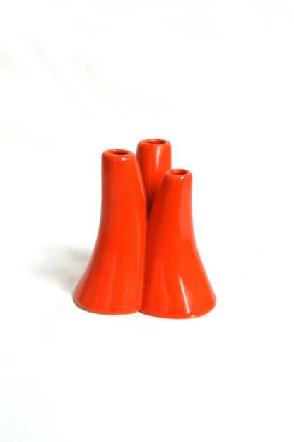 vase en forme de corail orange