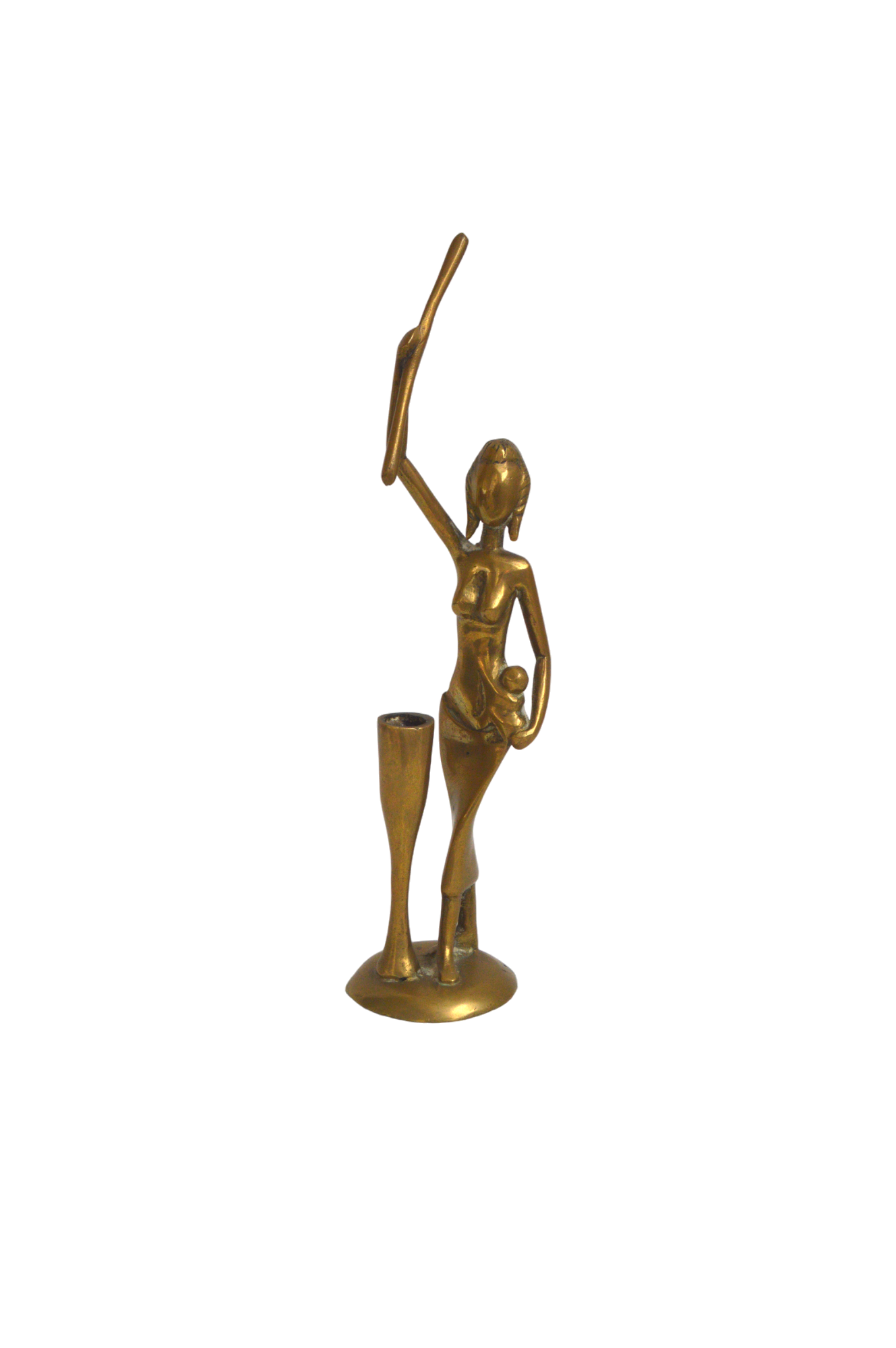 statuette-femme-dorée